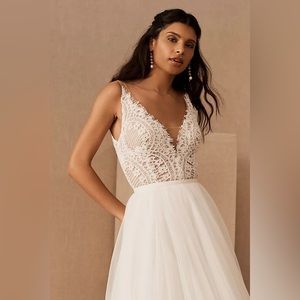 BHLDN Anthropologie Watters Odelia Bodysuit Wedding